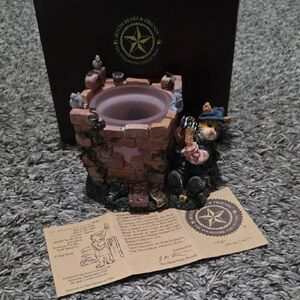 Boyds Bears Rustic Brick Candle Holder